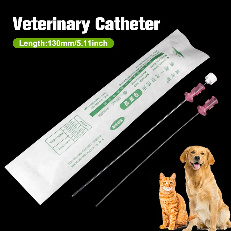 Cat with stylet 3Fr end hole 4Fr side holes veterinary urinary catheters