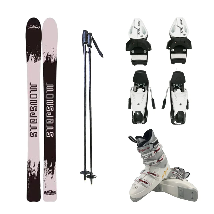 

2019 skis set snow binding and snow boots shoes High Quality alpine ski adult Speed ski