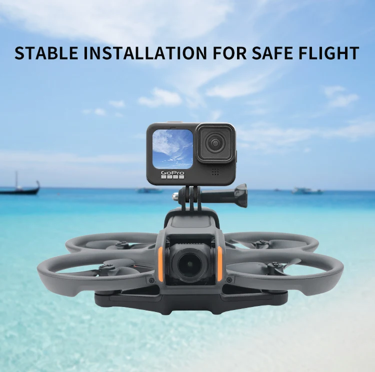 Top Extension Bracket Adapter For DJI Avata 2 Gopro Port Camera Insta360 X4 Action Mounting, drone accessories, camera bracket adapter