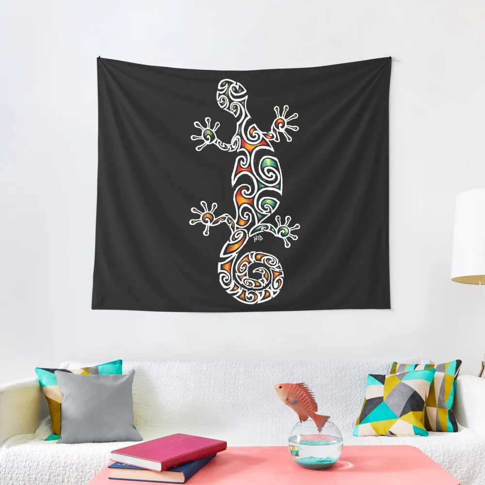 

TRIBAL GECKO Tapestry Home Decorators Decorative Wall Mural Aesthetic Home Decor Carpet Wall Tapestry