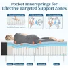 12 Inch Hybrid Memory Foam Mattress in a Box, Pressure Relief, Pocket Springs for Motion Isolation, Medium Firm Support 3