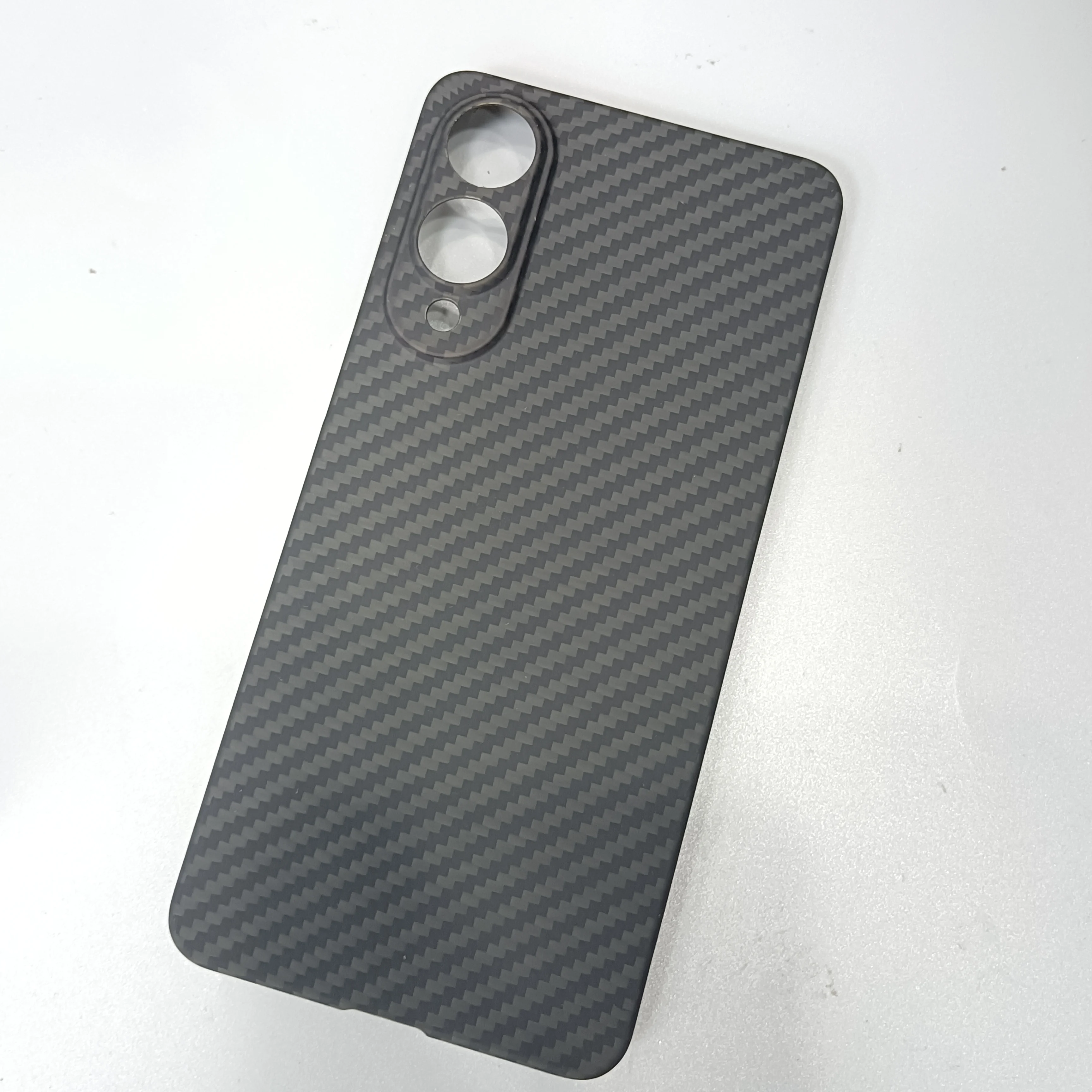 Premium Carbon Fiber Aramid Slim Shockproof Matte Armor Back Cover