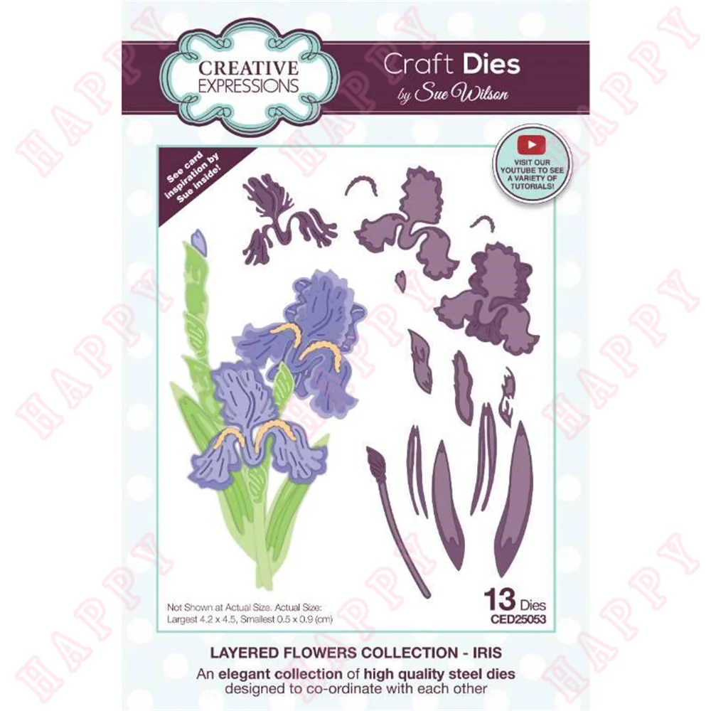 

Arrival Metal Cutting Dies Iris For DIY Scrapbooking Envelope Diary Photo Album Paper Cards Decorative Craft Embossing Template