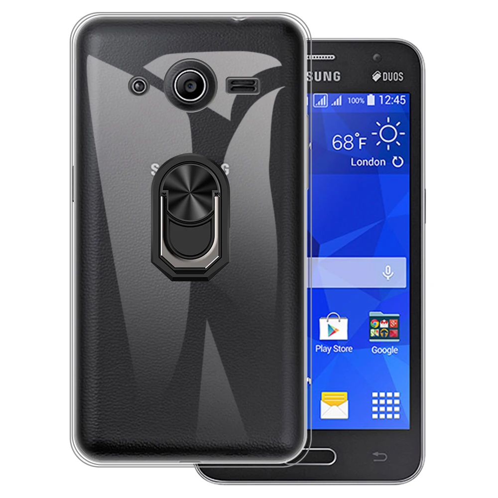 Supporto Per Anello Antiurto Di Lusso Per Samsung Galaxy Core 2 G355H Galaxy Core 2 Duos Custodia Morbida In Silicone Tpu Custodia Protettiva