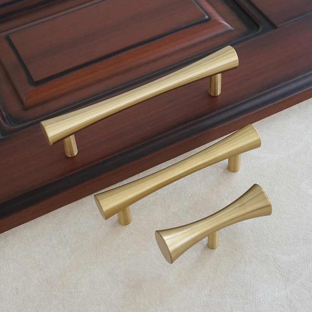 ouro puxa, Dresser Knobs, Armário Maçanetas, Cozinha