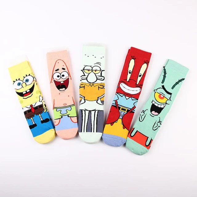 SpongeBob SquarePants new stockings socks cartoon anime figure Patrick Star  Squidward Tentacles boys and girls cotton socks - AliExpress