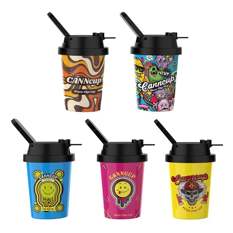 

Coffee Milk Tea Cup Water Pipe Cups Plastic CANNcup Smoking Water Pipe Bottle Water System
