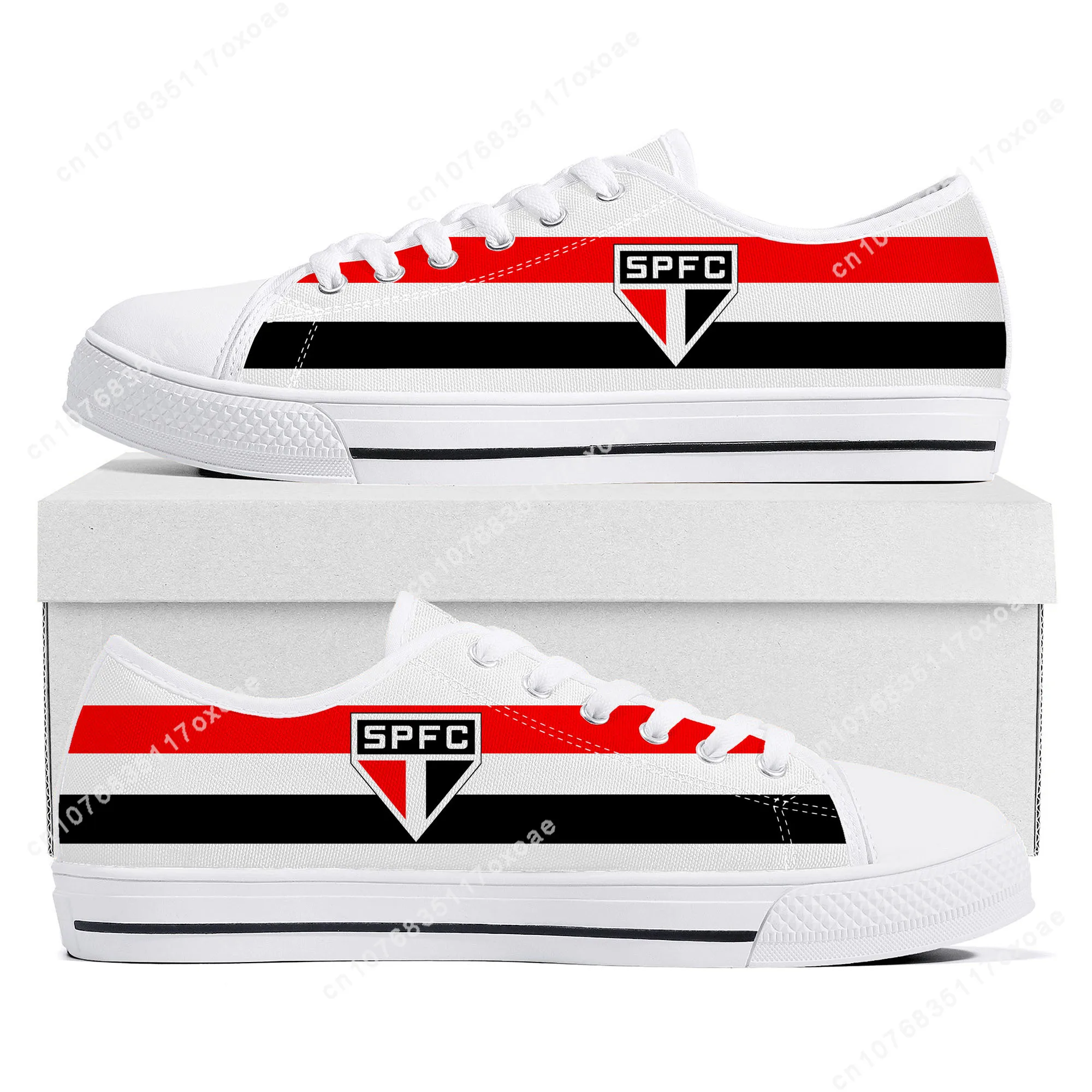 

sao paulo brazil football Low Top Sneakers Mens Womens Teenager High Quality Canvas Sneaker couple Casual Shoes Custom Shoe