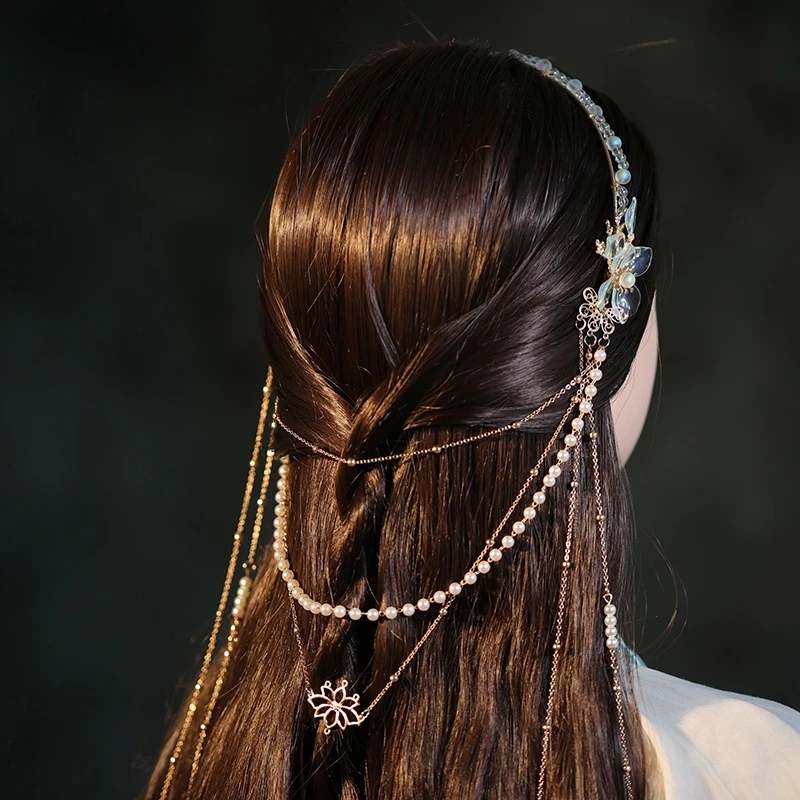 Cang Lan Jue ڽ  Ǹ   ȭ Ӹ, ڸ   ߱ Hanfu  ׼ CS927