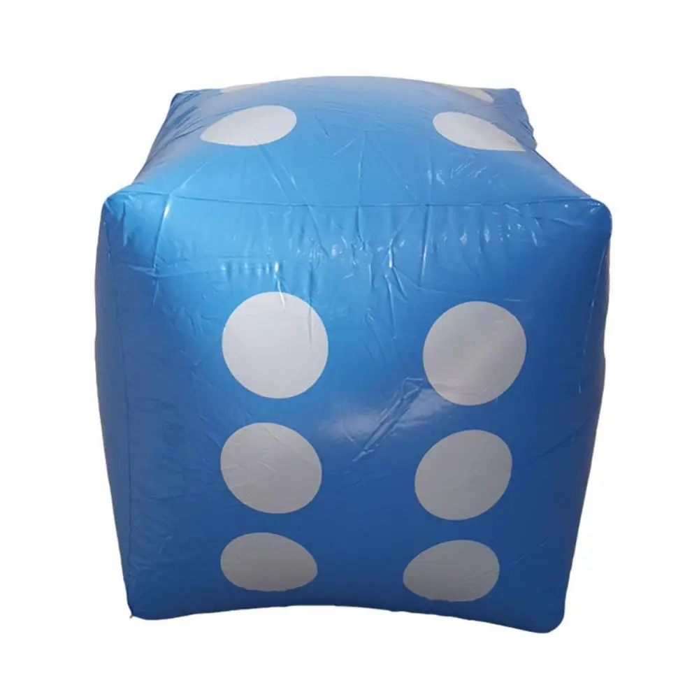 Inflatable Dice Blow-Up Big Dice Toy Stage Prop Group Game Casino Poker Party Decorations Pool Child Water Sports Beach Toy