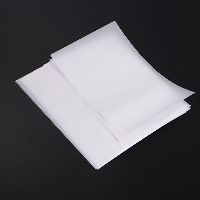 50 Sheet Colored Vellum Paper Inkjet Transparency Sheets Kraft Paper  Tracing Pad White Transfer Paper Clear Paper Draft - AliExpress