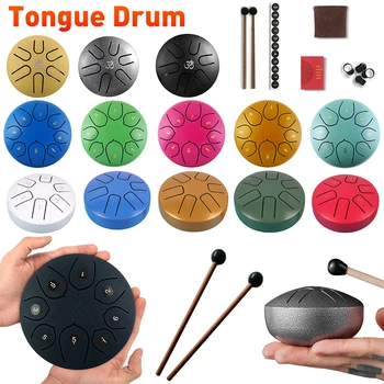 6 Inch Steel Tongue Drum 8 Tone 1
