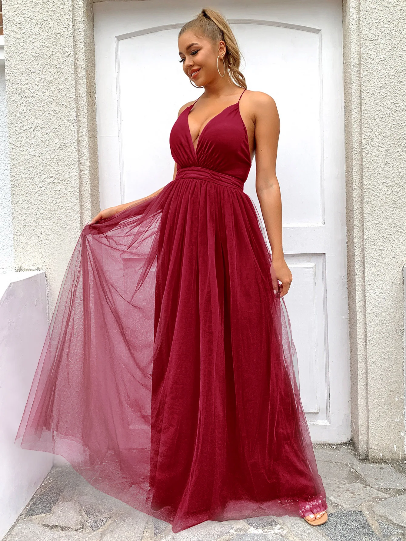 Vestidos de Verão Vestido de Baile Formatura Celebrar Nova Casual Azul Sexy Tubo Topo Divisão Shinning Casamento Longo V-neck Vestidos 2022 Luz 14 Computers & Electronics