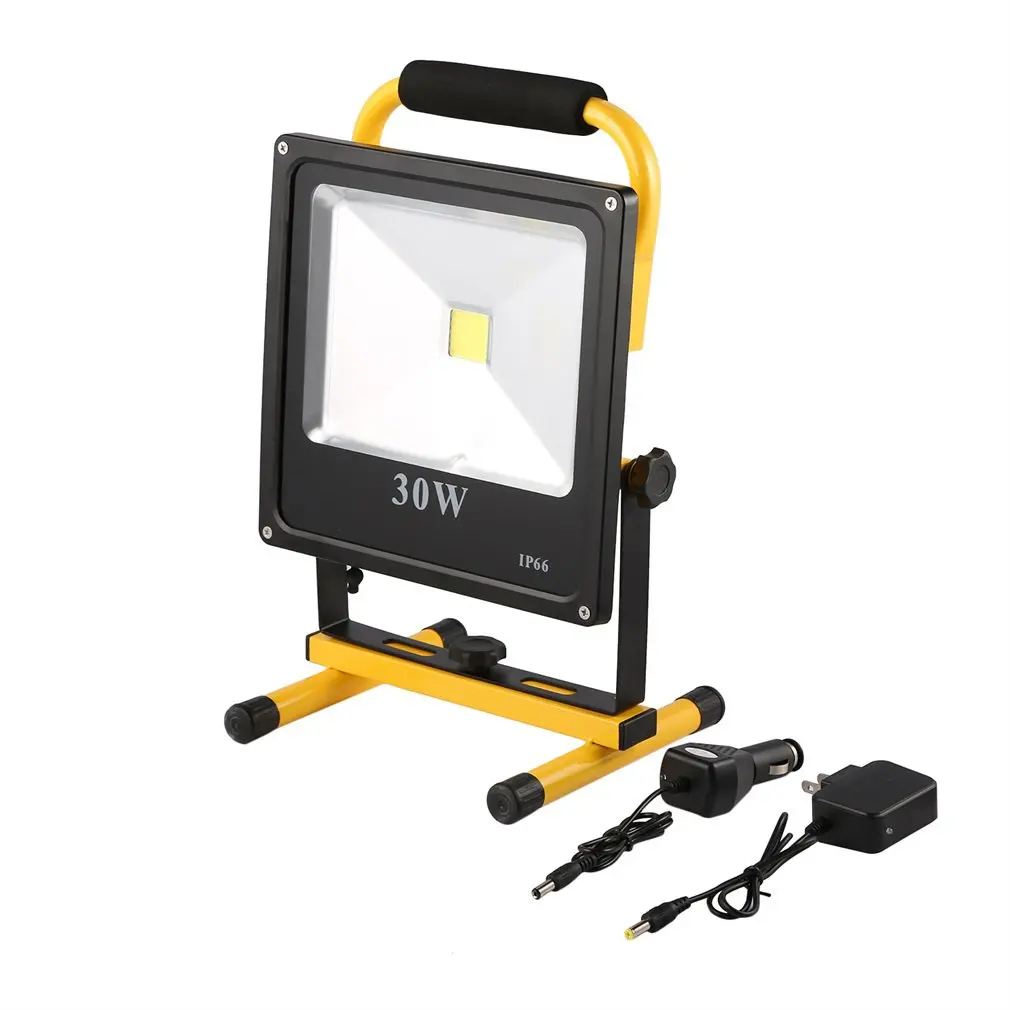 

1pc 30W Super Bright LED Rechargeable Flood Light Series Work Light 2700LM IP65 2700-7000K 120 Degree Beam Angle 50000 Hrs Life