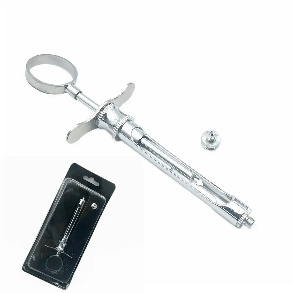 1pcDentalStainlessSteelSyringeAspiratingSyringeDentistInjector