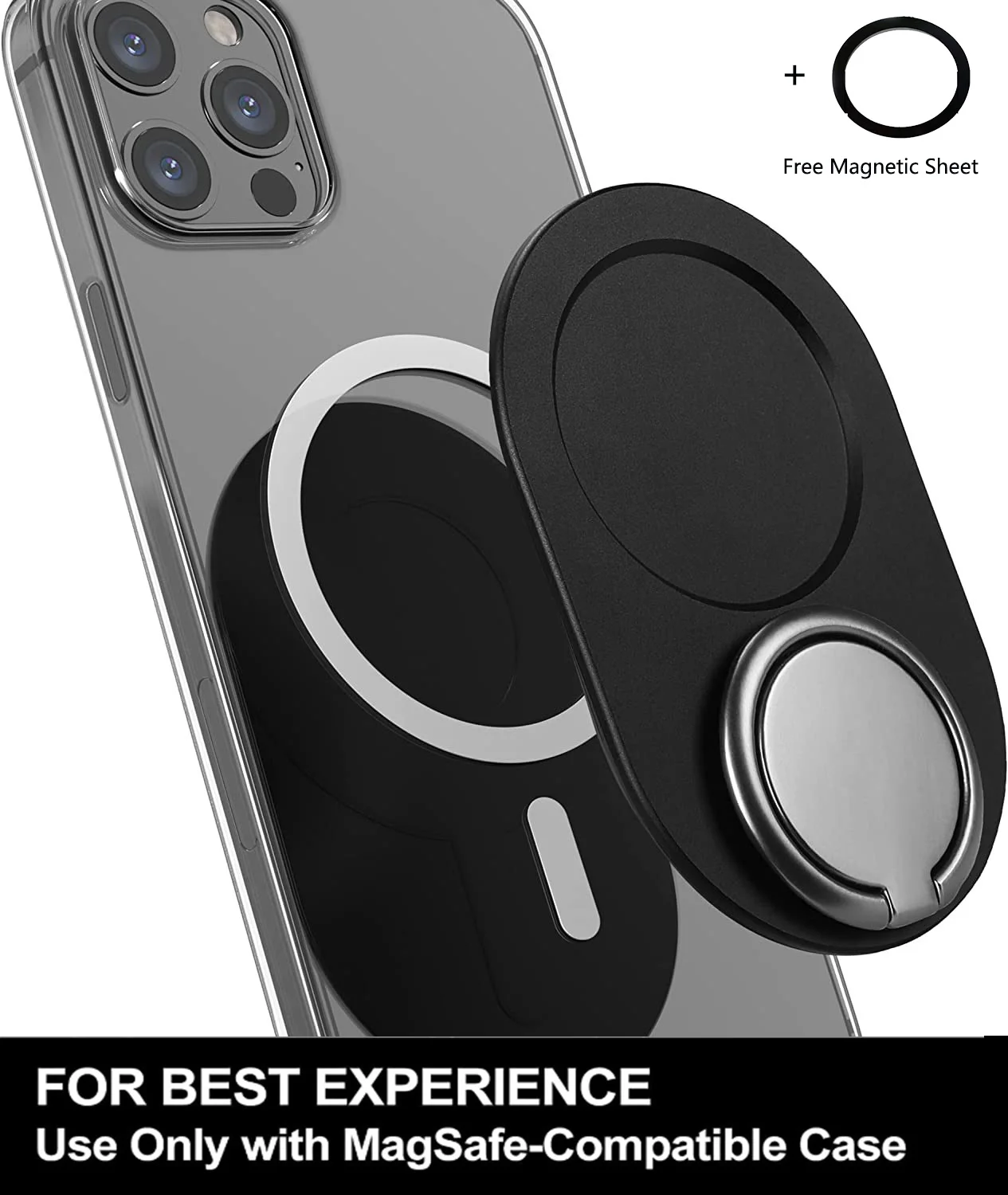 

Кольцо-держатель для телефона с магнитной основой для Iphone 12 Pro Max
