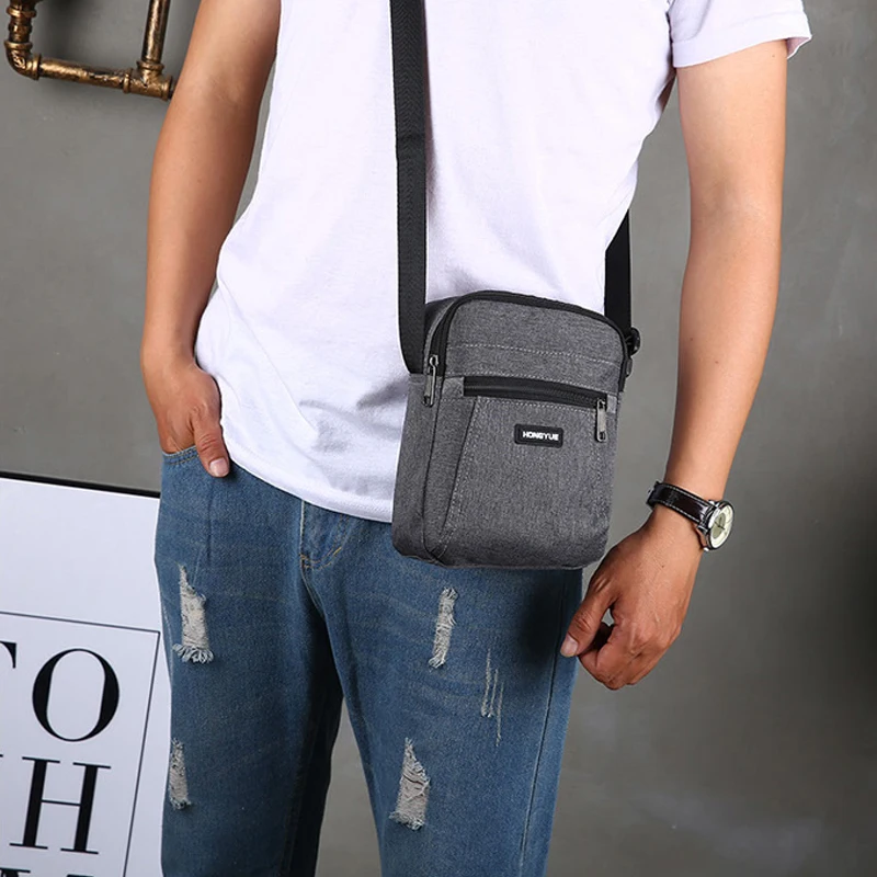 

Men's Messenger Bag Crossbody Shoulder Bags Travel Bag Man Purse Small Sling Pack for Work Business Male Bag