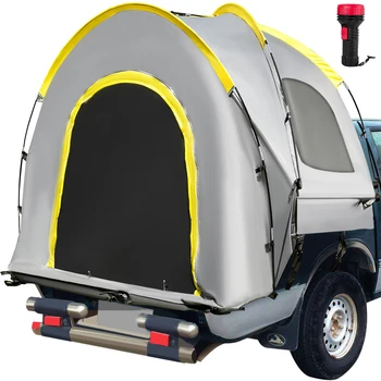 SucceBuy 5-8 FT Waterproof Truck Tent Car Accessories Bed for Full/Mid Size Truck 2-Person Sleeping Capacity for Camping Hiking Waterproof Truck Tent – Fits 5–8 FT Beds, 2-Person Camping Tent for Full & Mid-Size Trucks 1