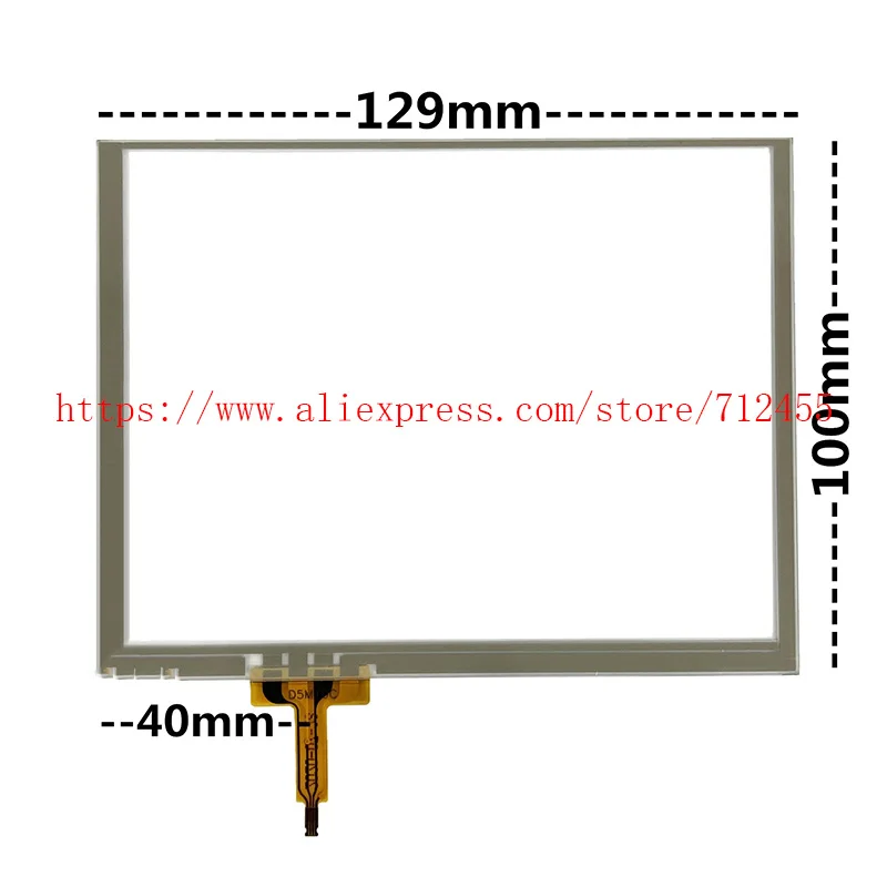 

New Touchpad 5.7 Inch 129*100 Touch Screen Digitizer Glass Panel For PCB-D6111-M1 PCB-D6111-M2 lcd