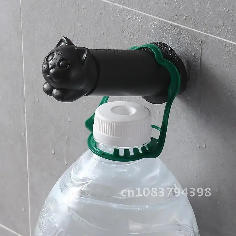 

Toilet Paper Holder Cat Kitchen Roll Holder Adhesive Wall Towel Rack Creative Bathroom Tissue Hanger