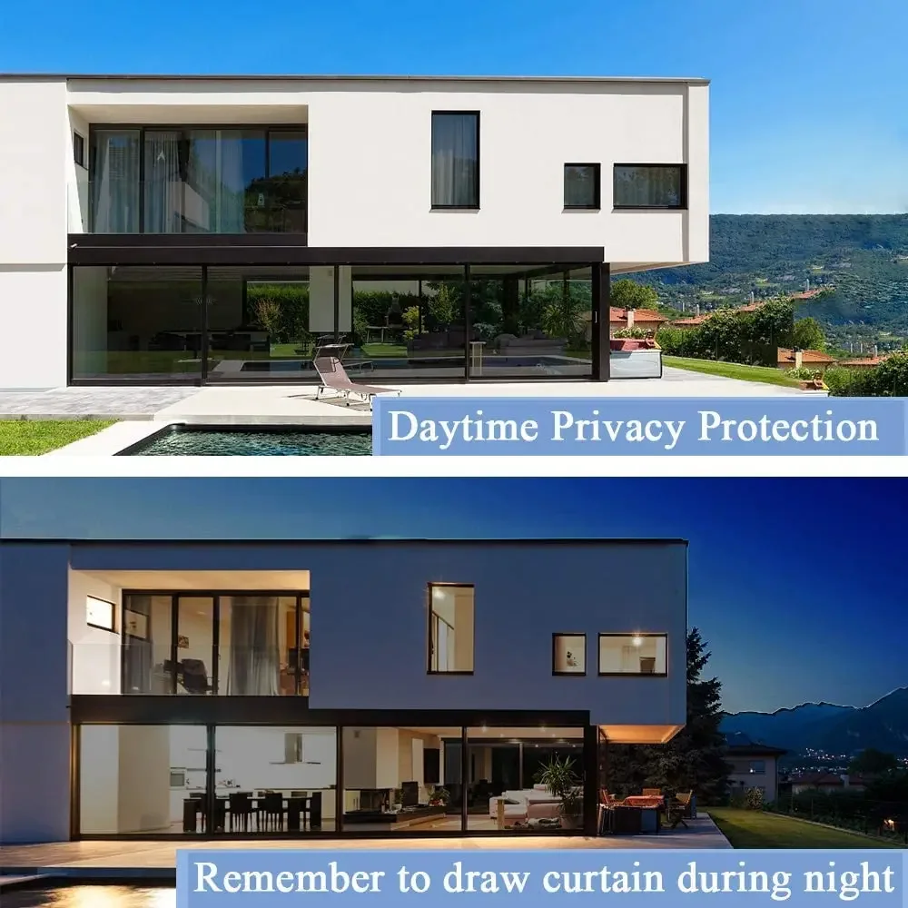 Multi-Size Clear Window Film Transparent Security Glass Film 4 Mil Safety Self Adhesive Window Tint Explosion Shatter-proof Foil window film
