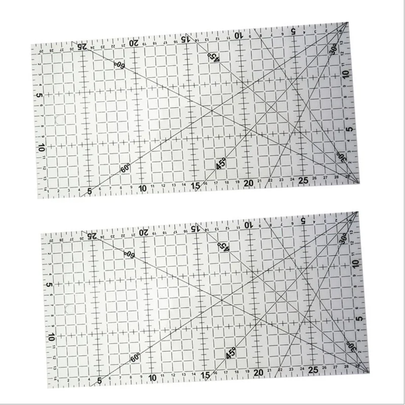 1PC 패치 워크 눈금자 퀼트 도구 30X15 Cm 높은 학년 아크릴 소재 투명 눈금자 규모 학교 Supplie