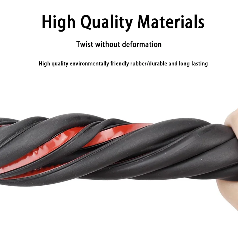Car Door Rubber Seal Strips Z P D Shaped Trim Noise Insulation Weatherstrip Z P D Type Rubber Strips for Car Accessories car door seal strip
