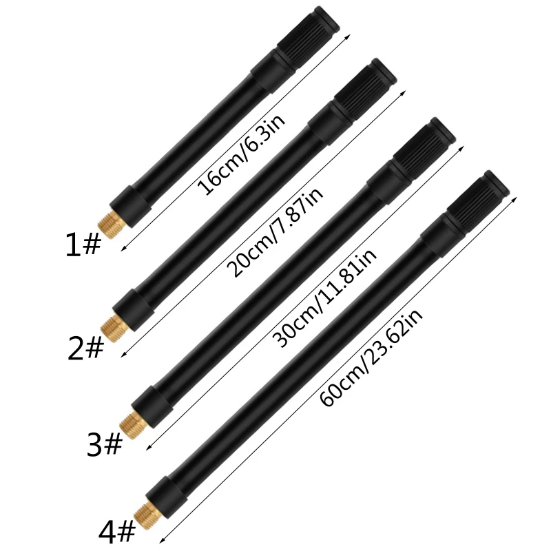 Bicycle Presta Schrader Valve Adaptor Ball Pump Needle Tube Extension Mouth Hose Kit for Bicycle Ball