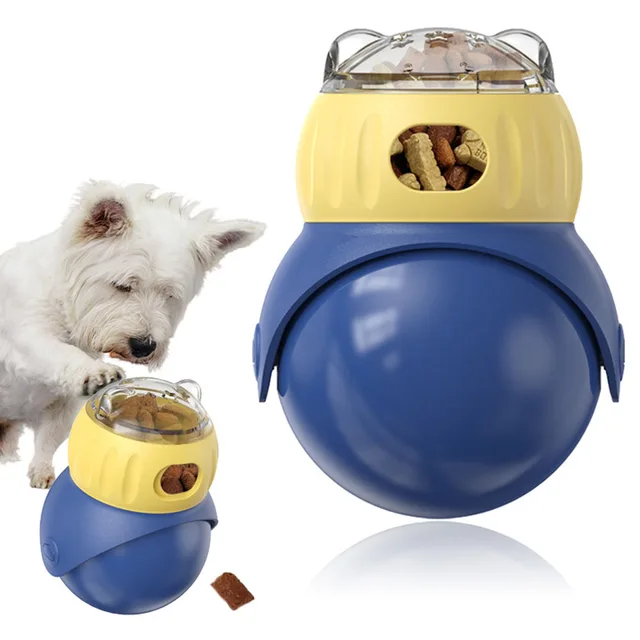 Owl Tumbler Food Dispensing Toy for Cats - Interactive Puzzle Feeder, IQ Training Pet Toy, Pet Supplies