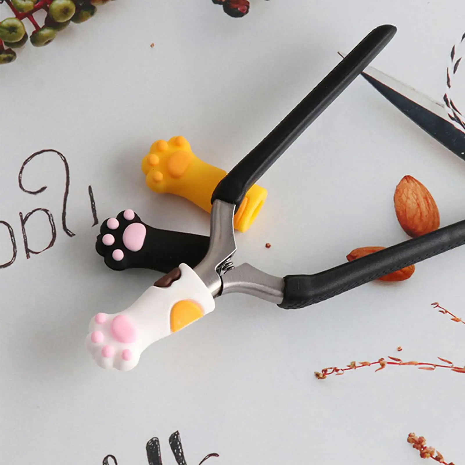 3pcs Protective Cap Pliers Scissors Protective Sleeve Cat Paw Shape