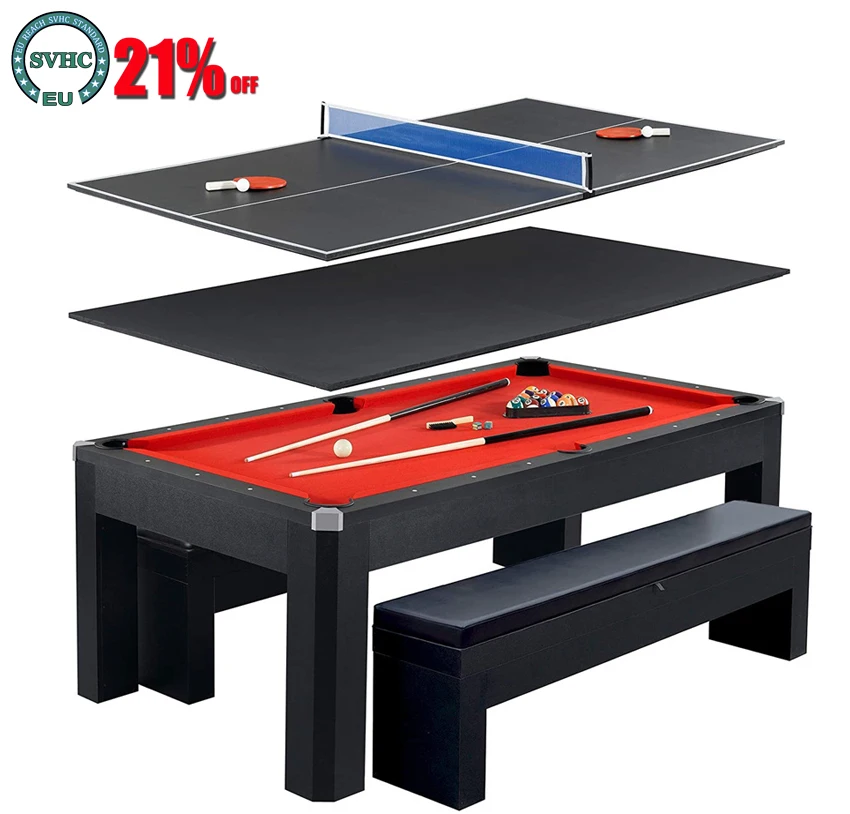 American 7foot Billiard Table, Threeinone Multifunction Billiard