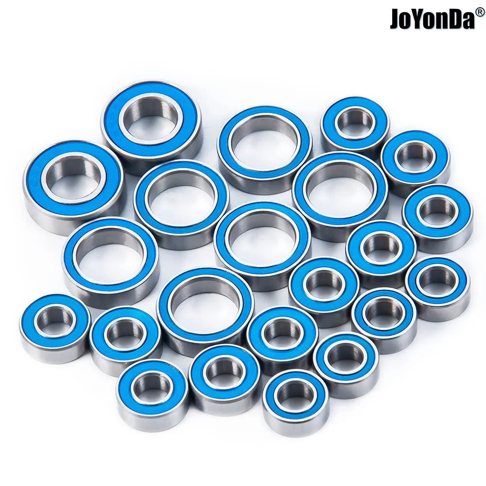 

22pcs Blue Rubber Sealed Ball Bearing Kit - Precision High Speed Bearing for 1/10 Axial SCX10 RC Crawler Car