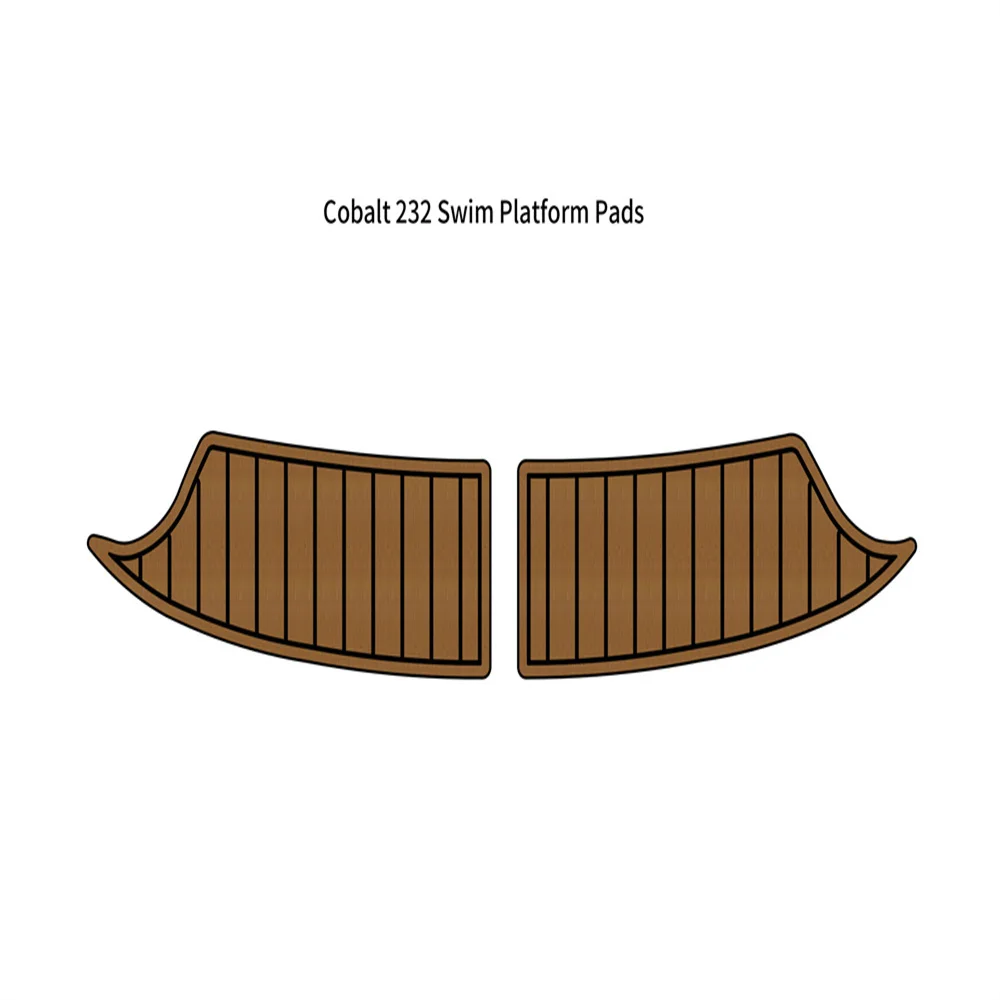 

Cobalt 232 Swim Platform Step Pad Boat EVA Foam Faux Teak Deck Floor Mat