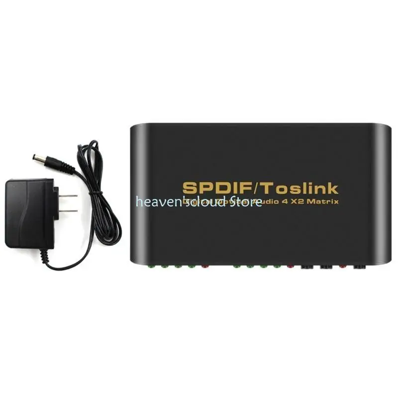 Y88B 디지털 광학 매트릭스 SPDIF 스위처 4INPUT 2Output Easy Control