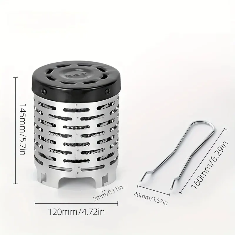Stainless Steel Heating Cover Outdoor Camping Heating Stove Infrared Heater Camping Baking Stove Cassette Baking Stove 2