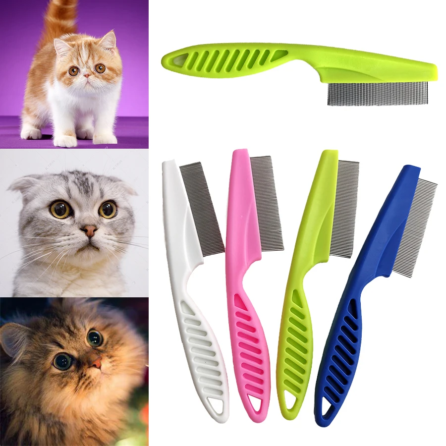 

Pet Hair Shedding Comb Stainless Steel Flea Comb Cat Dog Pet Comfort Flea Hair Grooming Comb Dog Cat Fur Removal Brush