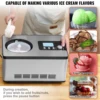 VEVOR Automatic Ice Cream Maker with Built-in Compressor 2 Quart No Pre-freezing Fruit Yogurt Machine Electric Sorbet Maker 5