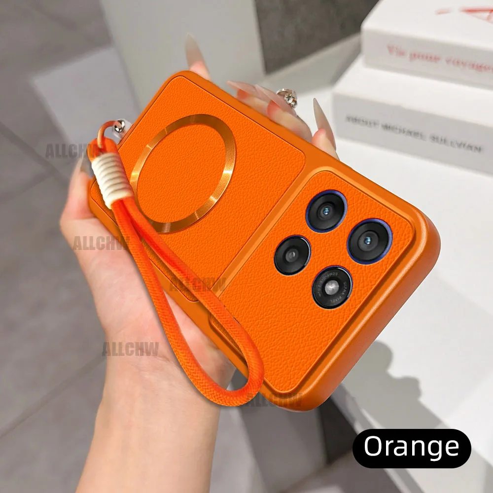 Luxury Leather Matte Magnetic Strap Phone Case - Fashion Edition
