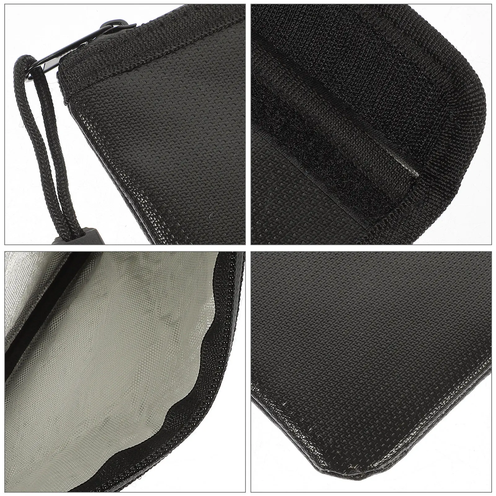 2Pcs 방화 파일 가방 방수 문서 정리함 직원 학생용 지퍼가 달린 파우치 사무실 파일 영수증