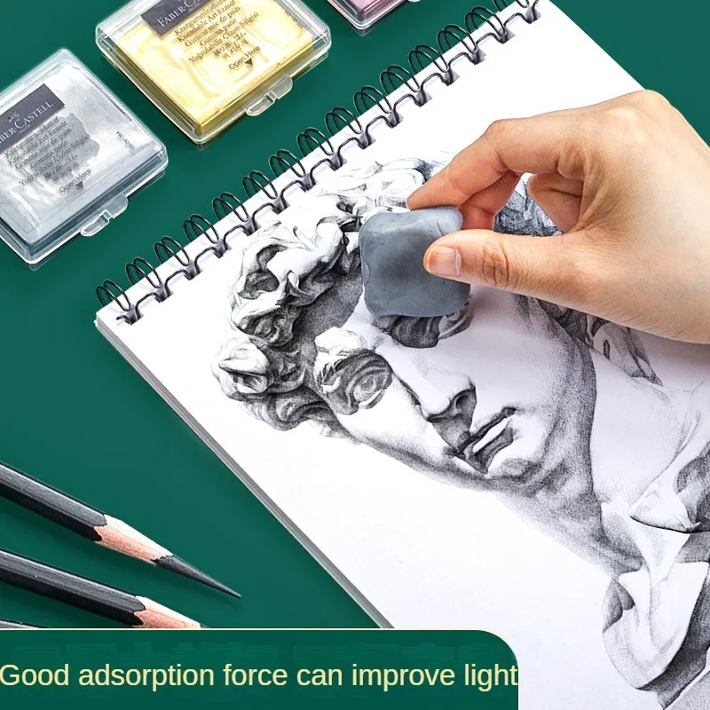 Faber-Castell Plasticity Rubber Soft Art Eraser Wipe Highlight Kneaded Rubber for Art Pianting Design Sketch Eraser Stationery Pencil Eraser Kneadable Eraser Plasticine Eraser