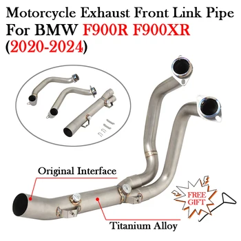 Slip On For BMW F900R F900XR F900 R XR 2020 - 2024 Motorcycle Titanium Alloy Exhaust Modify Muffler Escape Moto Front Link Pipe
