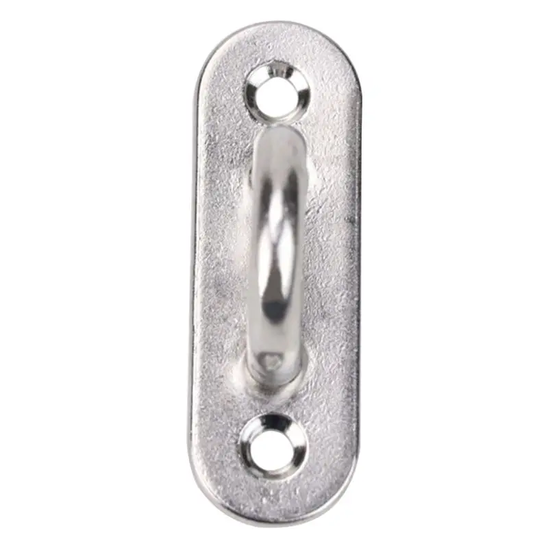 6Pcs 5mm 보트 요트 고정 버클 스테인레스 스틸 아이 플레이트 직사각형 직사각형 패드 아이 플레이트 천장 벽 마운트 후크 Dropship