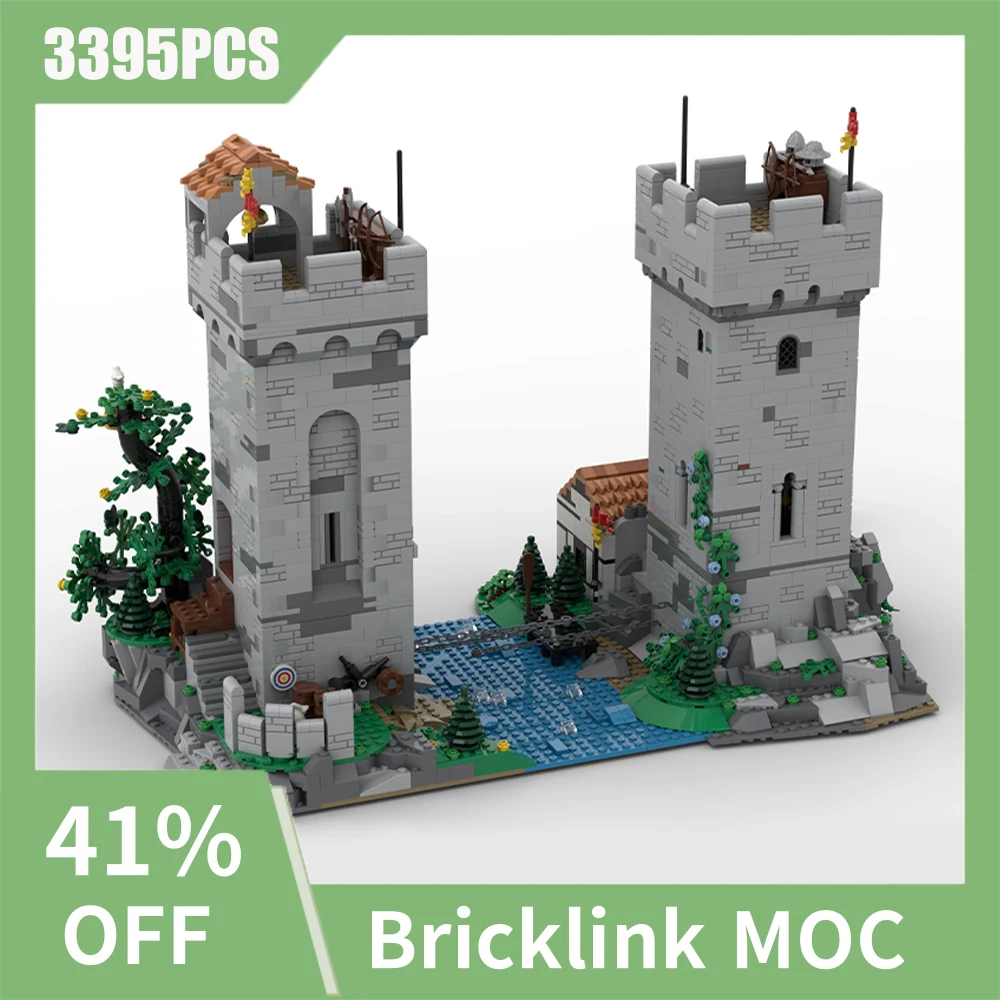 

3395pcs European Medieval Street View Lion Knights Castle The Chain Towers creative ideas Retro child Toy Gift blocks MOC-10305