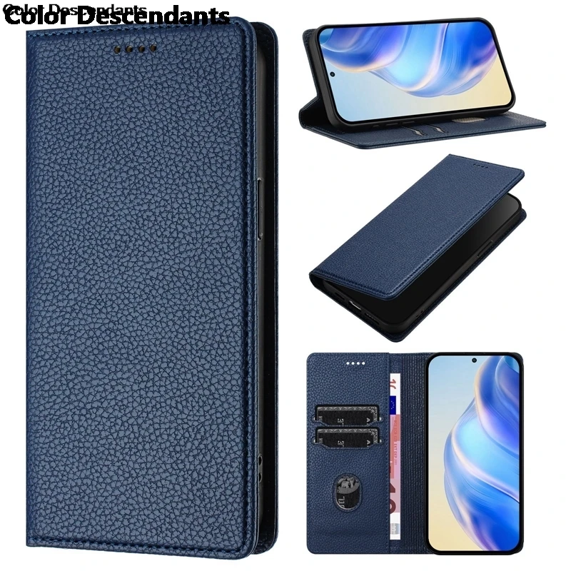 Luxury Leather Magnetic Wallet Case - Enhanced Protection