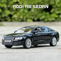 1:32 AUDI A8 Luxury Car Alloy Car Model Diecasts Toy Vehicles Toy Cars Sound and light Kid Toys For Children Gifts Boy Toy 1