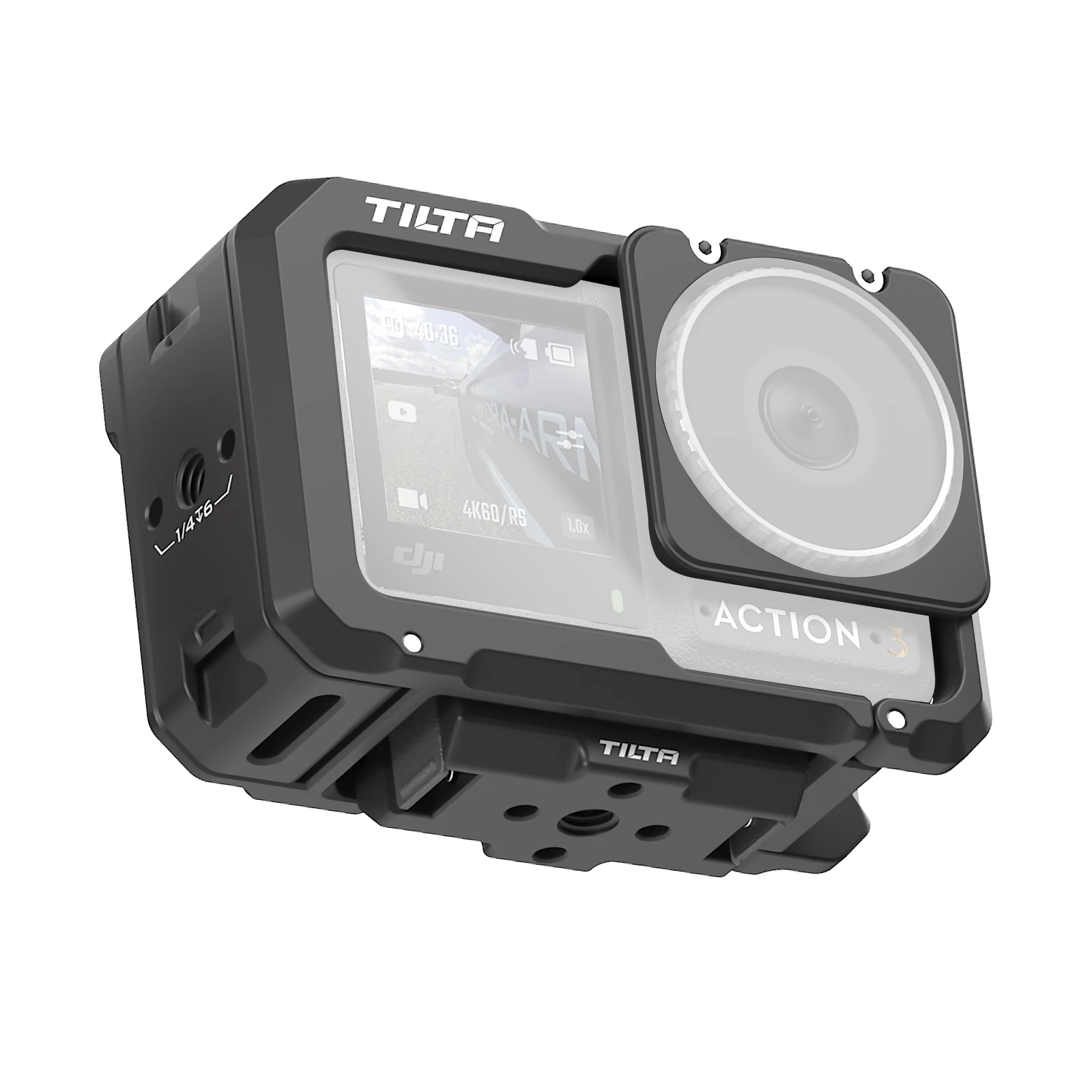 TILTA TA-T40-A DJI Osmo Action 3 DJI Osmo Action 4 Full Camera Cage  Titanium Gray Black Pink Tactical Gray - AliExpress
