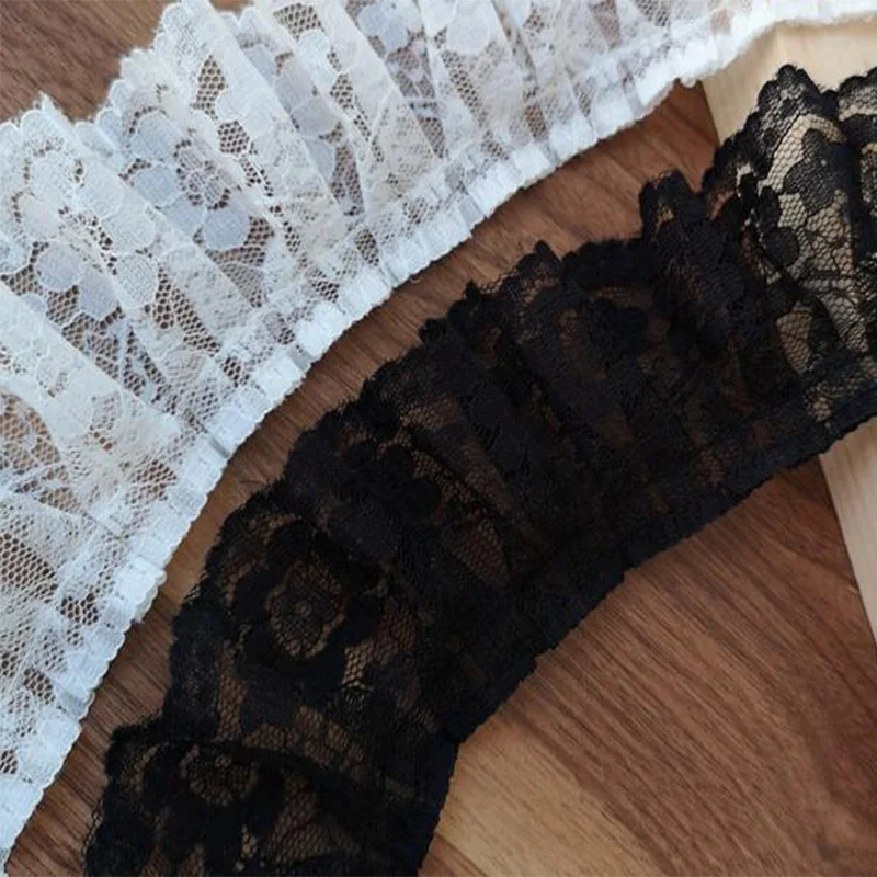 Lace Fabric 5CM Wide 3D Flower Lace FabricTrim Ribbon DIY Sewing Applique Collar Dress Wedding Guipure Decor