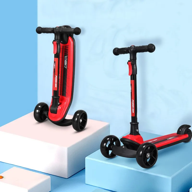 TULX Children Foldable Scooter Increased Pedal Design High Load-bearing Capacity Safer Reassuring Play