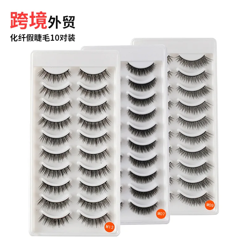 

3PCS*10 Pairs False Eyelashes Wholesale Natural Slim Three-dimensional Natural False Eyelashes Cross-border In Stock Suppliers
