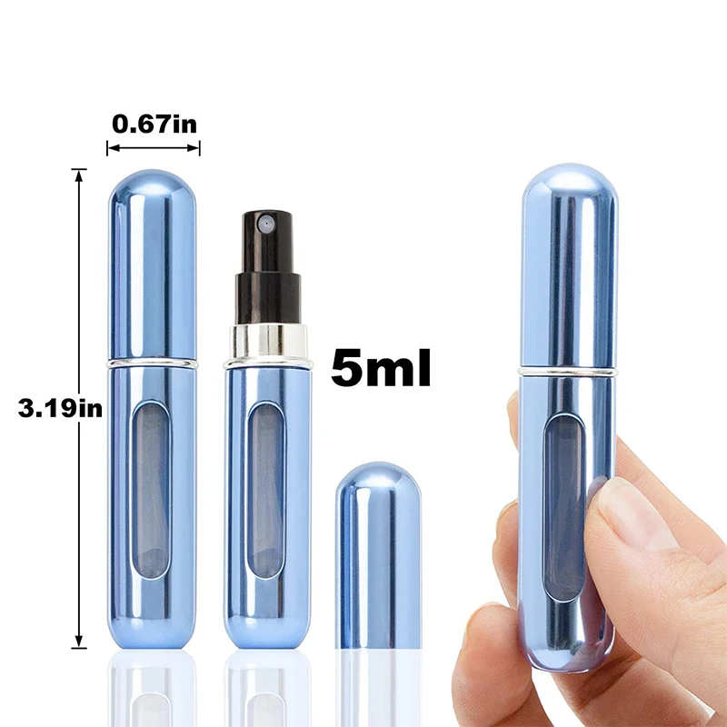 Refillable Perfume Bottle Mini Perfume Atomizer 5ml Portable Refillable Perfume Bottle With Spray Pump For Travel